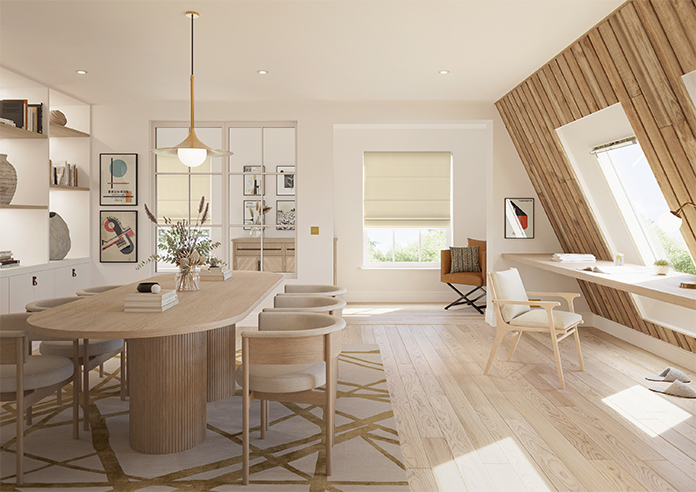 Ultra Luxe Velvet, Cream - Roman Blind - Image 8